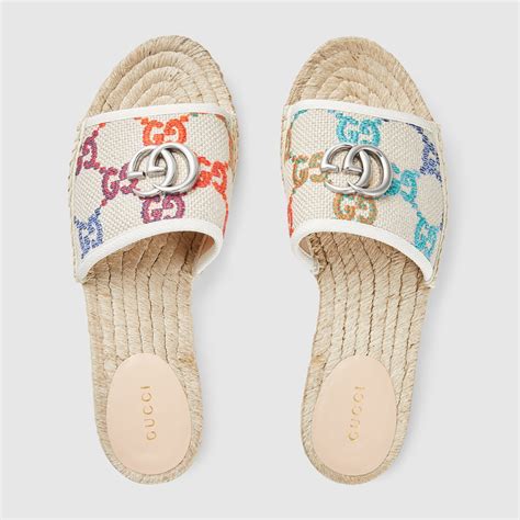 gucci espadrille slides